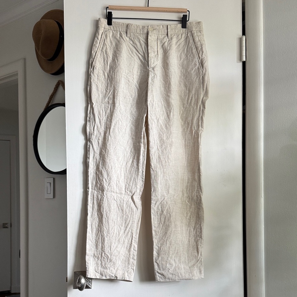Zara 100% Linen Pants
